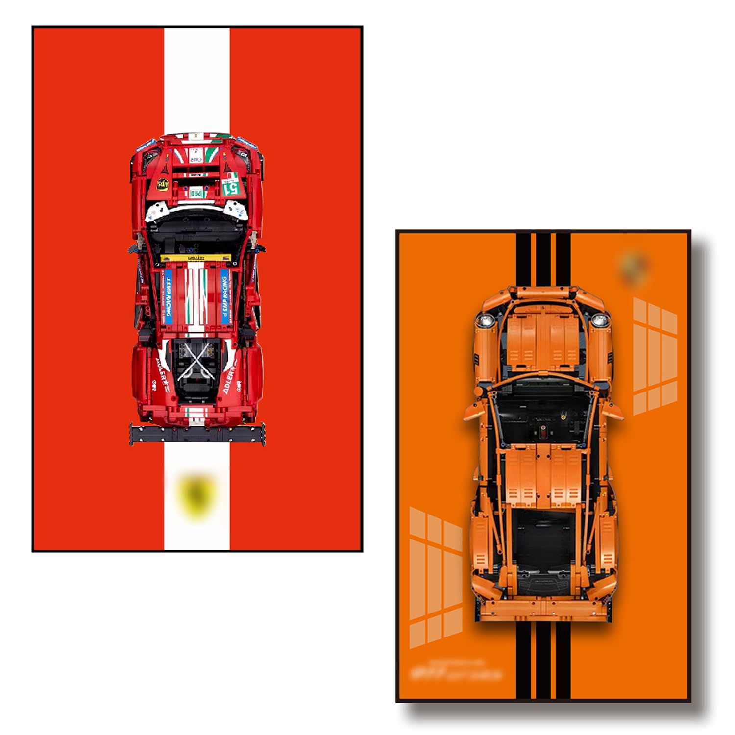 Amazon.com: iLuane Display Wallboard for Lego Technic Ferrari 488